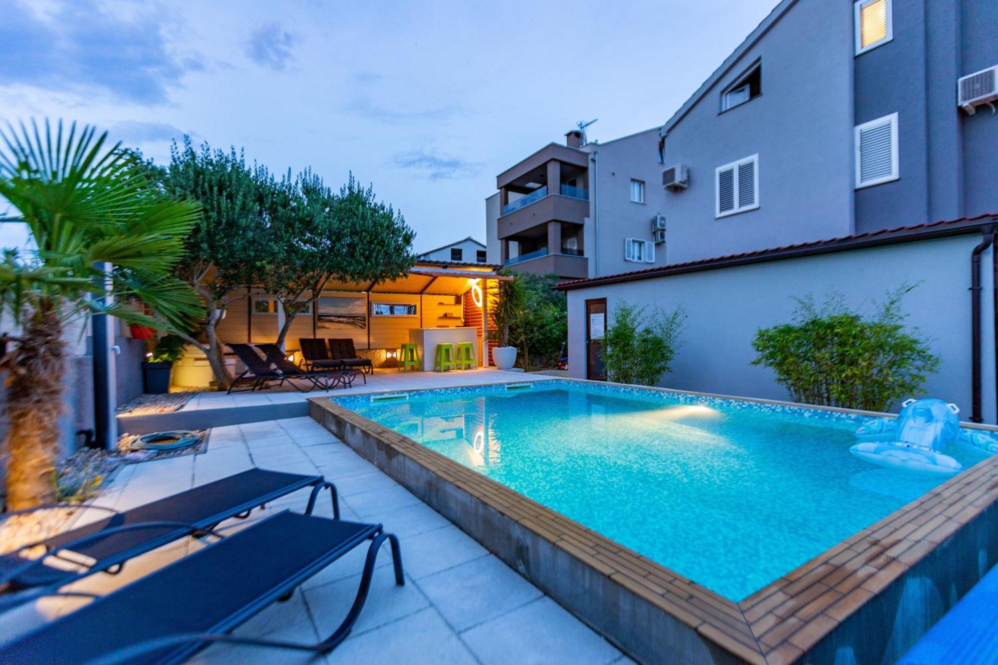 Katina Apartment With Private Pool Zadar Zewnętrze zdjęcie